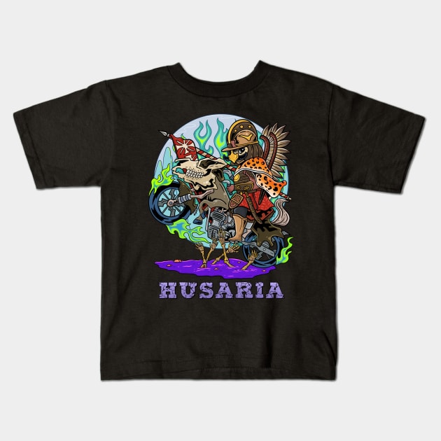 Steel Guardians: Polish Winged Hussars in Metal Kids T-Shirt by Holymayo Tee